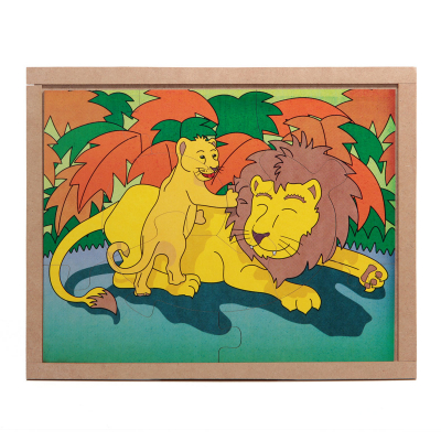 Quebra-cabeça Animais e Filhotes - Leão - 3106