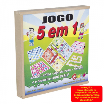 Jogo 3 Em 1 Dama-Trilha-Jogo Da Velha - Cx. De Pap - Alegria Brinquedos