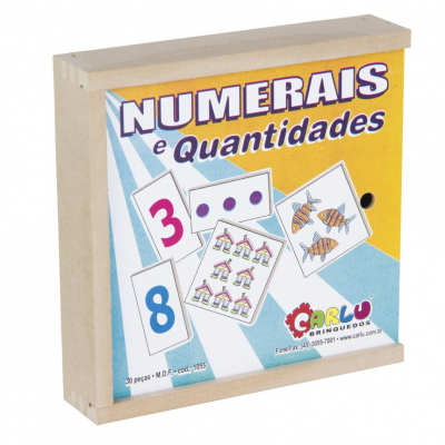 Numerais e Quantidades (jogo com 30 peças)