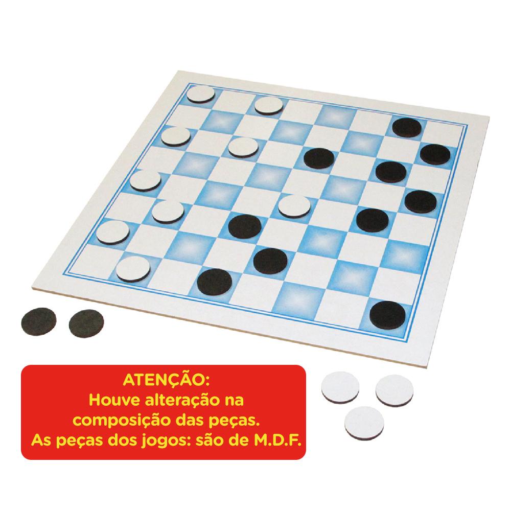 Kit C/ 4 Jogos Tabuleiro Damas Trilha Resta Um Jogo Da Velha - Futura  Brinquedos Educativos