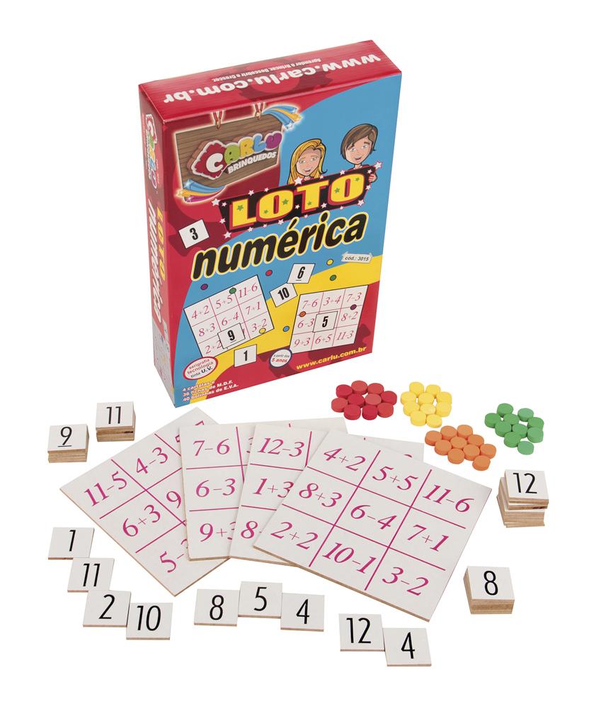 Carlu Brinquedos - Loto de Desenhos e Rimas Jogo Educativo, 5+ Anos,  Multicolorido, 1794