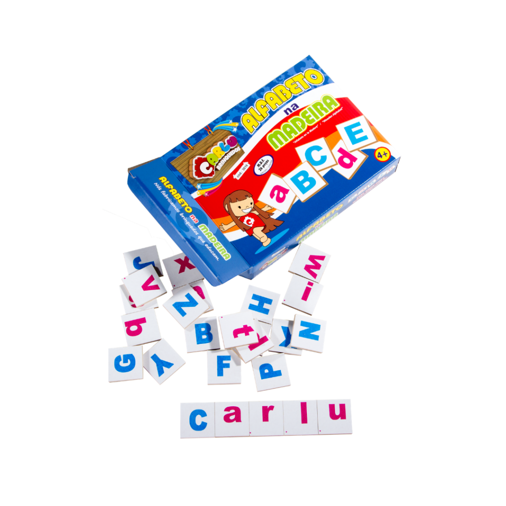 Jogo Educativo Alfabeto Movel Na Madeira 26Pcs +3Anos Carlu – Papelaria  Pigmeu