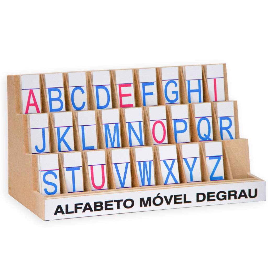 Alfabeto Movel Degrau M.d.f. 5 Jogos 130 Pçs - Alegria Brinquedos