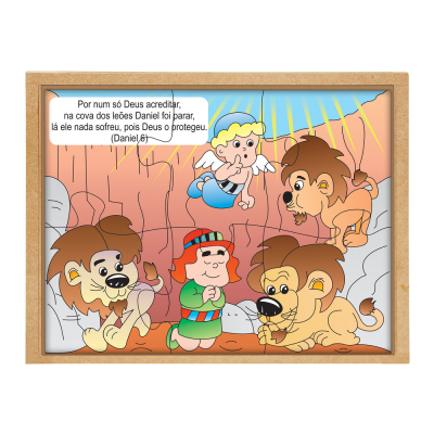 Quebra-cabeça Bíblico - Daniel na cova dos leões